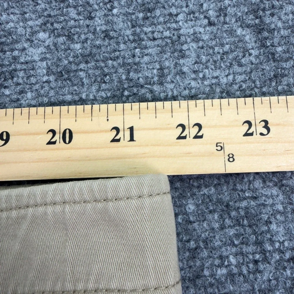 St Johns Bay Shorts Mens 42 (43x9) British Khaki Comfort Stretch Power Waistband